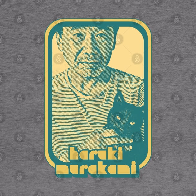Haruki Murakami 村上 春樹 Retro Fan Art Design by DankFutura